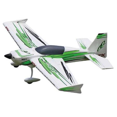 Premier Aircraft QQ Extra 300 V2 Super PNP con Gyro Aura 8 Verde/Nero